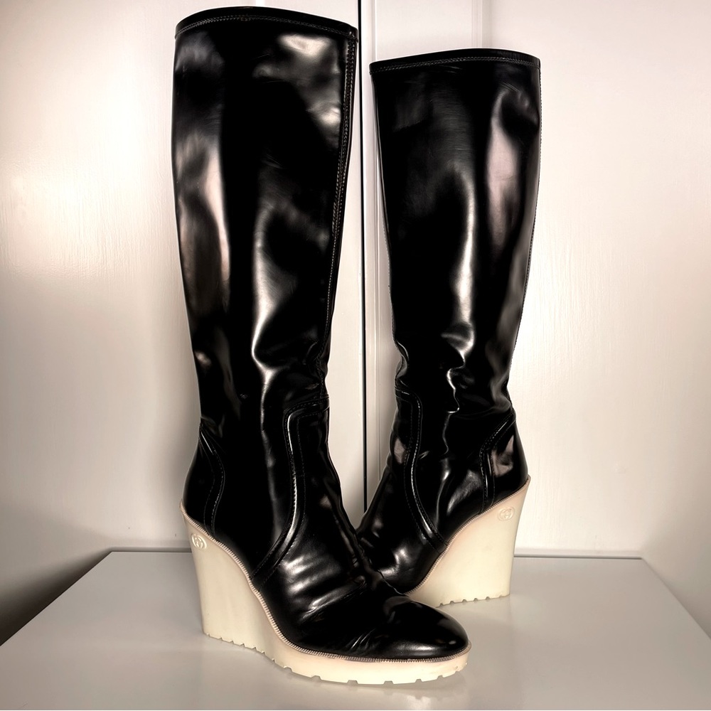 Gucci Patent Leather Boots